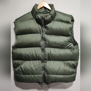 Marmot Vest Men's X-Large Olive Green Down, Full Zip Puffer, Pockets, Insulated